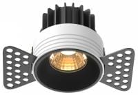 Встраиваемый светильник Maytoni Technical Раунд DL058-7W2.7K-TRS-B