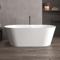 Ванна из искусственного камня Abber Stein 160x70 AS9626 белая матовая