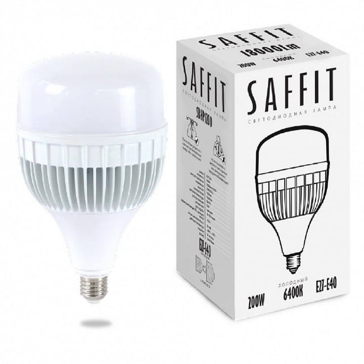 Лампа светодиодная Feron Saffit SBHP1200 E27, E40 200Вт 6400K 55268