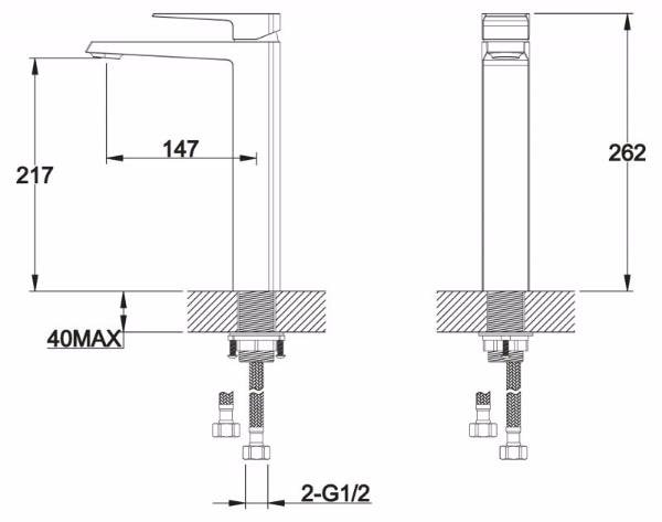 Смеситель для раковины BelBagno Arlie ARL-LMC-CRM