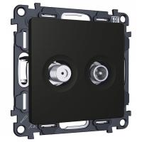 ТВ-розетка и SAT-розетка оконечная без рамки Ambrella Volt ALFA MA813310