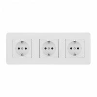 Розетка с заземлением и со шторкой Arte Milano SET16-3 SET16-3-40-1x3 white