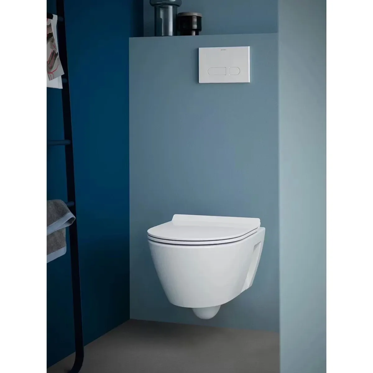 Унитаз подвесной Duravit No.1 45820900A1 безободковый, с сиденьем микролифт, альпийский белый