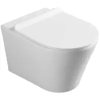 Унитаз подвесной Vincea Vito VT1-23 безободковый, с сиденьем микролифт, белый