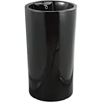Раковина CeramaLux NB135B 44,5x44,5 см, напольная, черный глянец