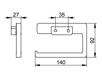 Держатель туалетной бумаги Keuco Moll 12762250000 шлифованная латунь