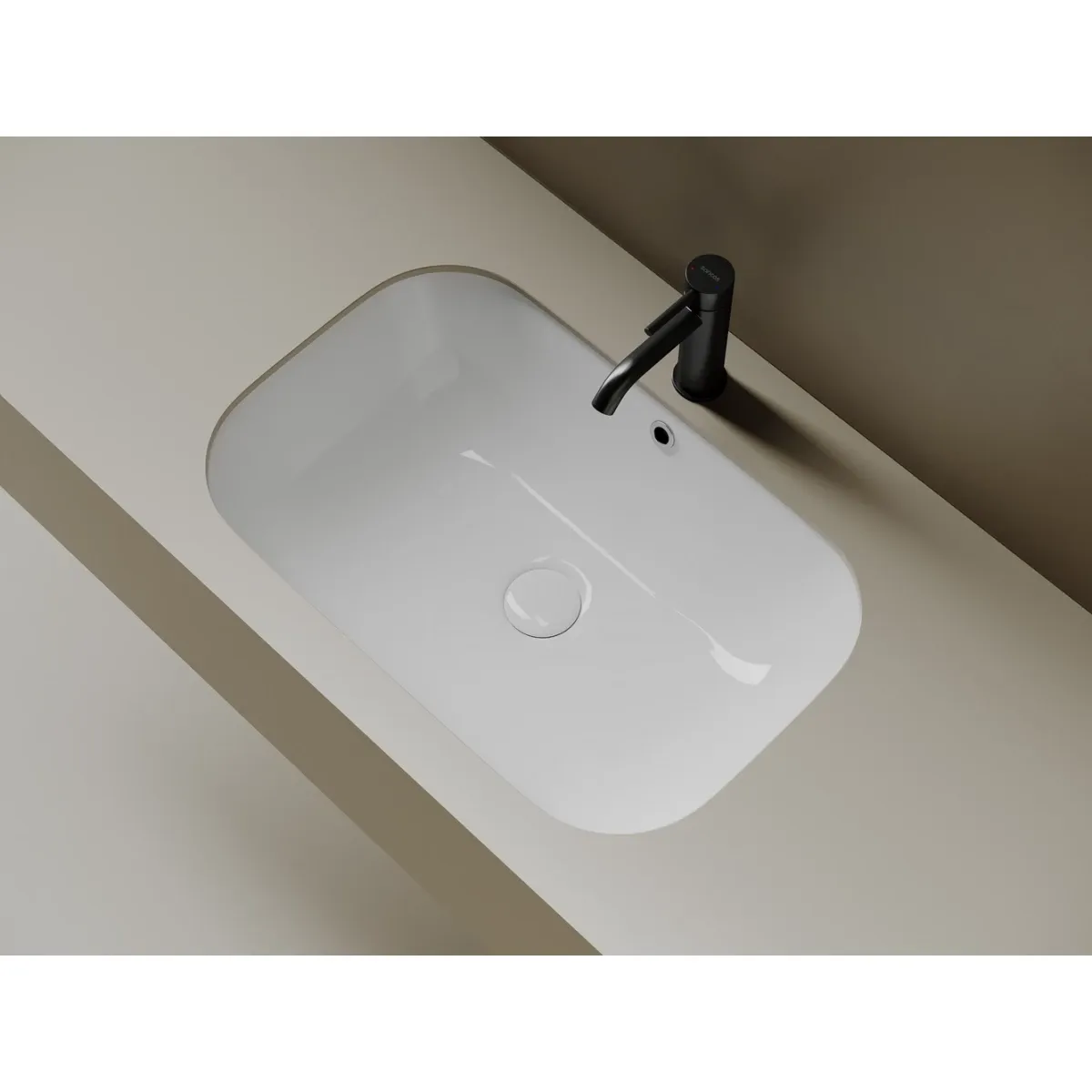 Раковина Ceramicanova Era CN15007 61,5x40,5 см, встраиваемая снизу, белый