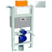 Инсталляция для унитаза OLI Expert Evo/Speed Karisma 004599 с кнопкой смыва, хром