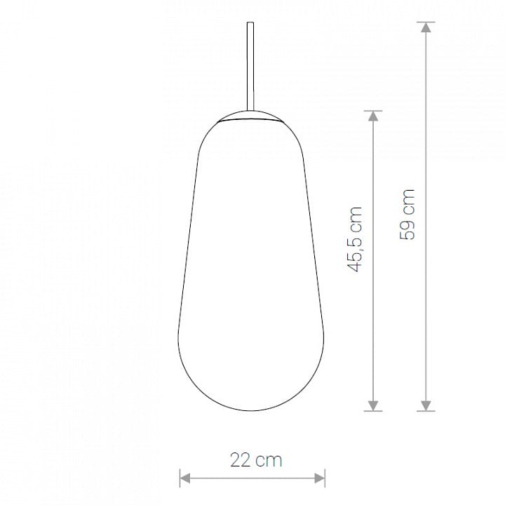 Плафон стеклянный Nowodvorski Cameleon PEAR L TR/G 8532
