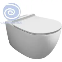 Унитаз подвесной Simas Vignoni VI18VERT bi matt безободковый, торнадо, белый матовый