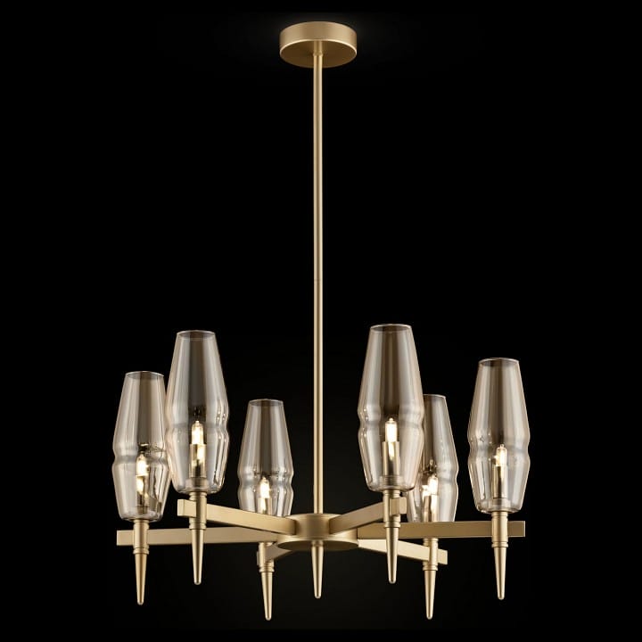 Люстра на штанге Maytoni Лита H002PL-06G