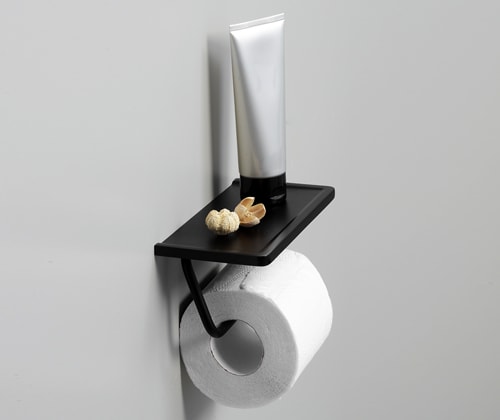 Держатель для туалетной бумаги WasserKRAFT K-1525 с полочкой для телефона