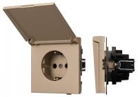 Розетка влагозащищенная с заземлением с крышкой, без рамки Arlight SCT-TENDO 054093