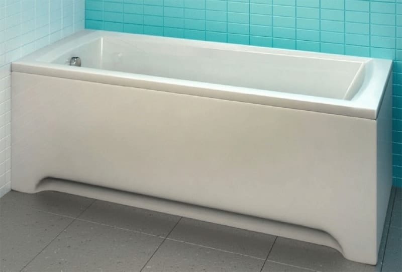 Акриловая ванна Ravak Domino 170x75 70508015 в комплекте с панелью каркасом и сливом-переливом