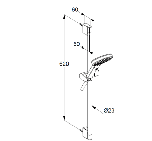 Душевой гарнитур Kludi Dive 6961005-00