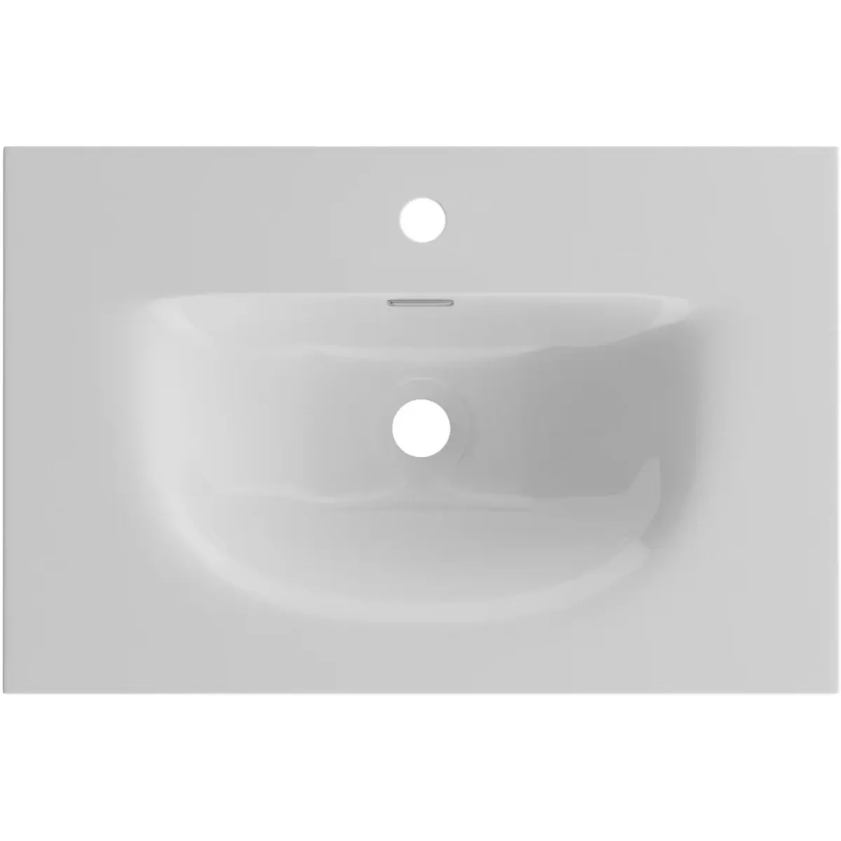 Раковина BelBagno BB-8099-3-60 61x40 см, накладная, белый