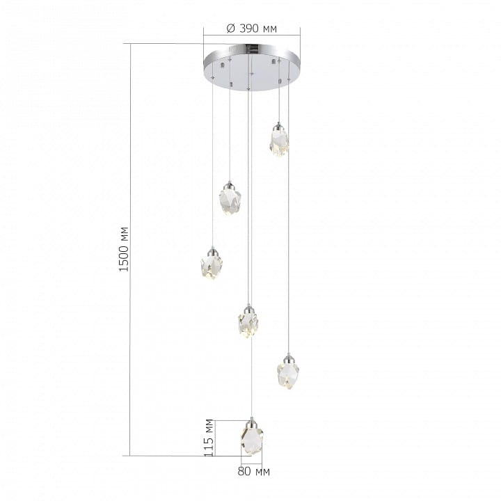 Подвесная люстра ST-Luce Cascato SL6114.103.06