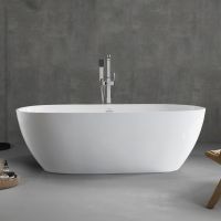 Акриловая ванна Abber AB9263-1.6 160x81,5 см, отдельностоящая, белый