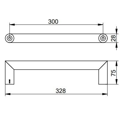 Поручень Keuco Reva 12807010000