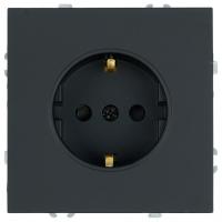 Розетка с заземлением и со шторкой, без рамки Stekker Эмили 50251