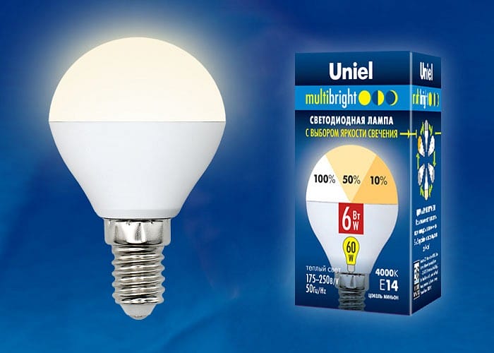 Лампа светодиодная Uniel MB PLM11WH E14 6Вт 3000K UL-00002375
