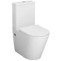 Унитаз-компакт Grossman GR-4480MS безободковый, с сиденьем микролифт, белый матовый