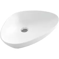 Раковина-чаша CeramaLux 7472B 59,5x39,5 см, накладная, белый