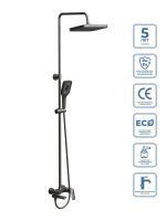 Душевая стойка со смесителем и изливом BelBagno DUE-VSCM-GM