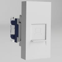 Розетка Ethernet RJ-45 модульная Werkel белый a069369