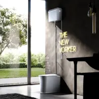 Унитаз напольный Kerasan The New Yorker 561801F для высокого бачка, белый