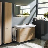 Тумба с раковиной Burgbad Iveo 100 SFEN100F2747G0161C0001*1 кашемировый дуб