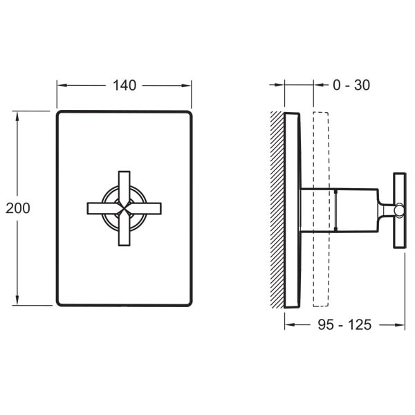 Переключатель Jacob Delafon Modulo E75415-CP
