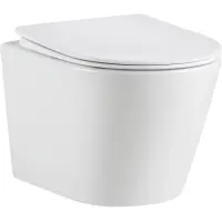 Унитаз подвесной GID Tr2130TF безободковый, торнадо, с сиденьем микролифт, белый