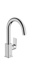 Смеситель для раковины hansgrohe Vernis Shape 71564000 210 со сливным гарнитуром хром