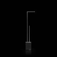 Стойка для ванной Antonio Lupi Biviocombi BIVIOCOMBI2.8/steel.nero marquinia сталь//черная марквиния