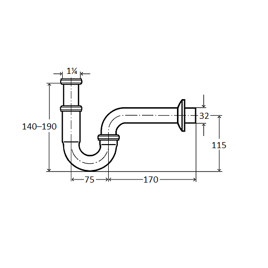 Сифон для раковины/биде Viega 305611