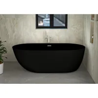 Акриловая ванна Ceruttispa Como CT9904 170x75 см, отдельностоящая, черный матовый
