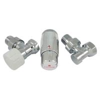 Комплект подключения SCHLOSSER STANDARD MINI 1/2" угловой, хром, с термоголовкой MINI М30х1,5