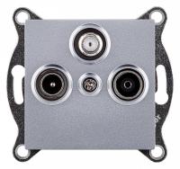 ТВ-розетка и SAT-розетка оконечная без рамки Kollinger  REA-036GY