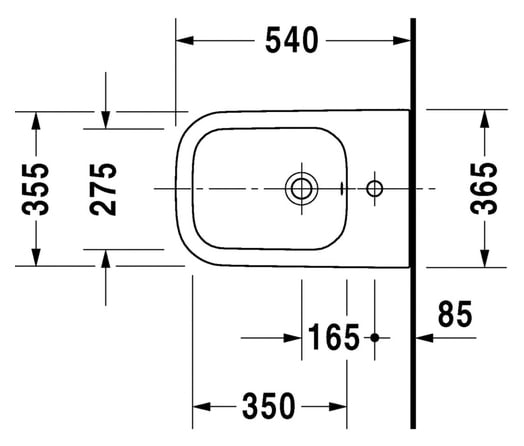 Биде подвесное Duravit Happy D.2 2258150000