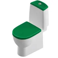 Унитаз-компакт с сиденьем микролифт Sanita Luxe Best Color Motion WC.CC/Best/2-DM/GRN.G/S1
