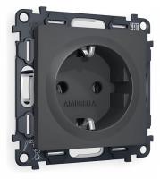 Розетка с заземлением без рамки Ambrella Volt Quant MA906010