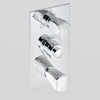 Смеситель для душа THG Infini porcelaine blanche dcor platine U2E.A02.5540BE