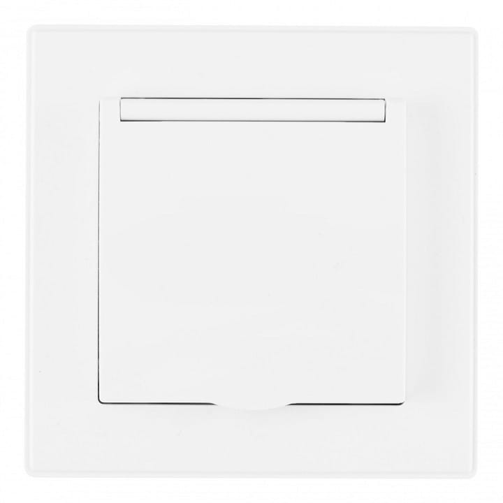 Розетка с заземлением и шторкой, с крышкой Arte Milano SET06-1 SET06-1-41-1 white