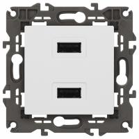 Розетка 2хUSB type A без рамки Эра Эра Elegance 14-4110-01