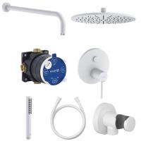 Душевой комплект Kludi Bozz 386585376 белый матовый