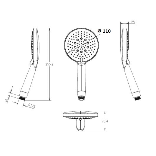 Лейка для душа Villeroy&Boch TVS00002300061