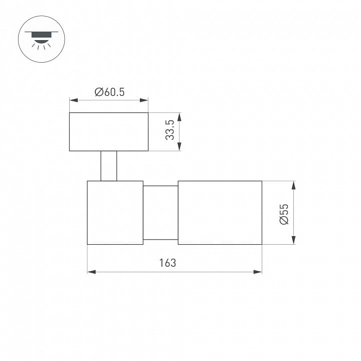 Спот Arlight SP-ARTEMIS-SURFACE-FLAP-R55-12W 051787