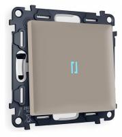 Выключатель одноклавишный с подсветкой без рамки Ambrella Volt Quant MA362020