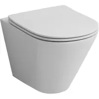 Унитаз подвесной Grossman GR-4477S безободковый, с сиденьем микролифт, белый